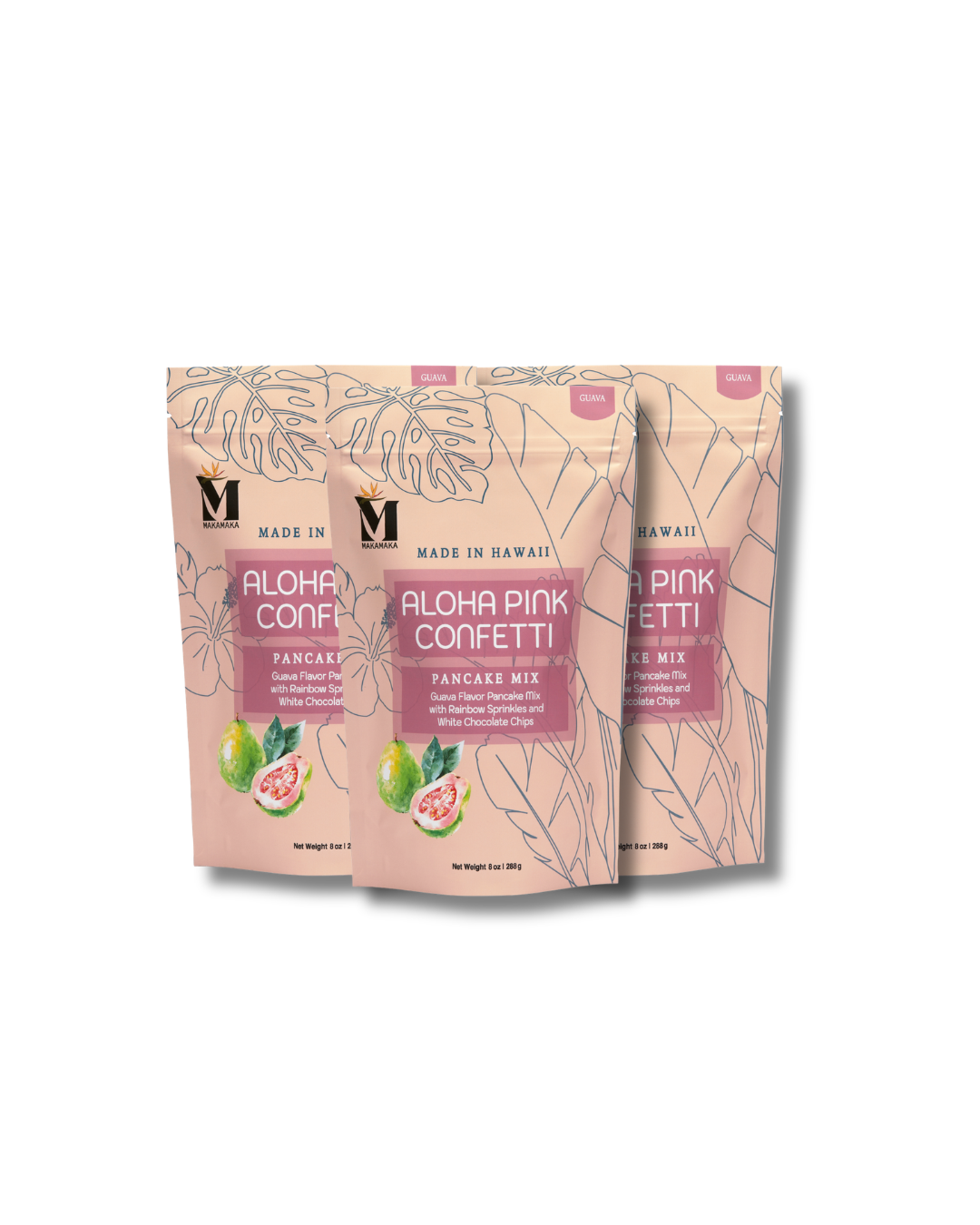 Aloha Pink Confetti Pancake Mix - 3-PACK