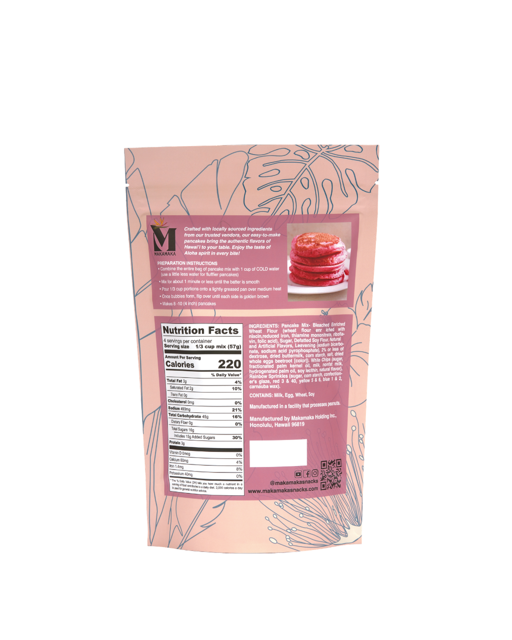 Aloha Pink Confetti Pancake Mix - 3-PACK